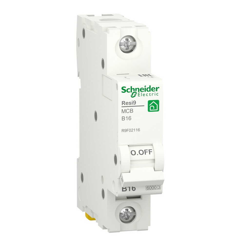 Автоматичний вимикач Schneider 6кА B 1p 16А Resi9 ( R9F02116 )
