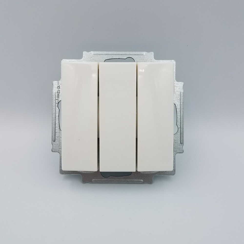 Вимикач ABB basic55 білий 3кл ( 2CKA001012A2155 )