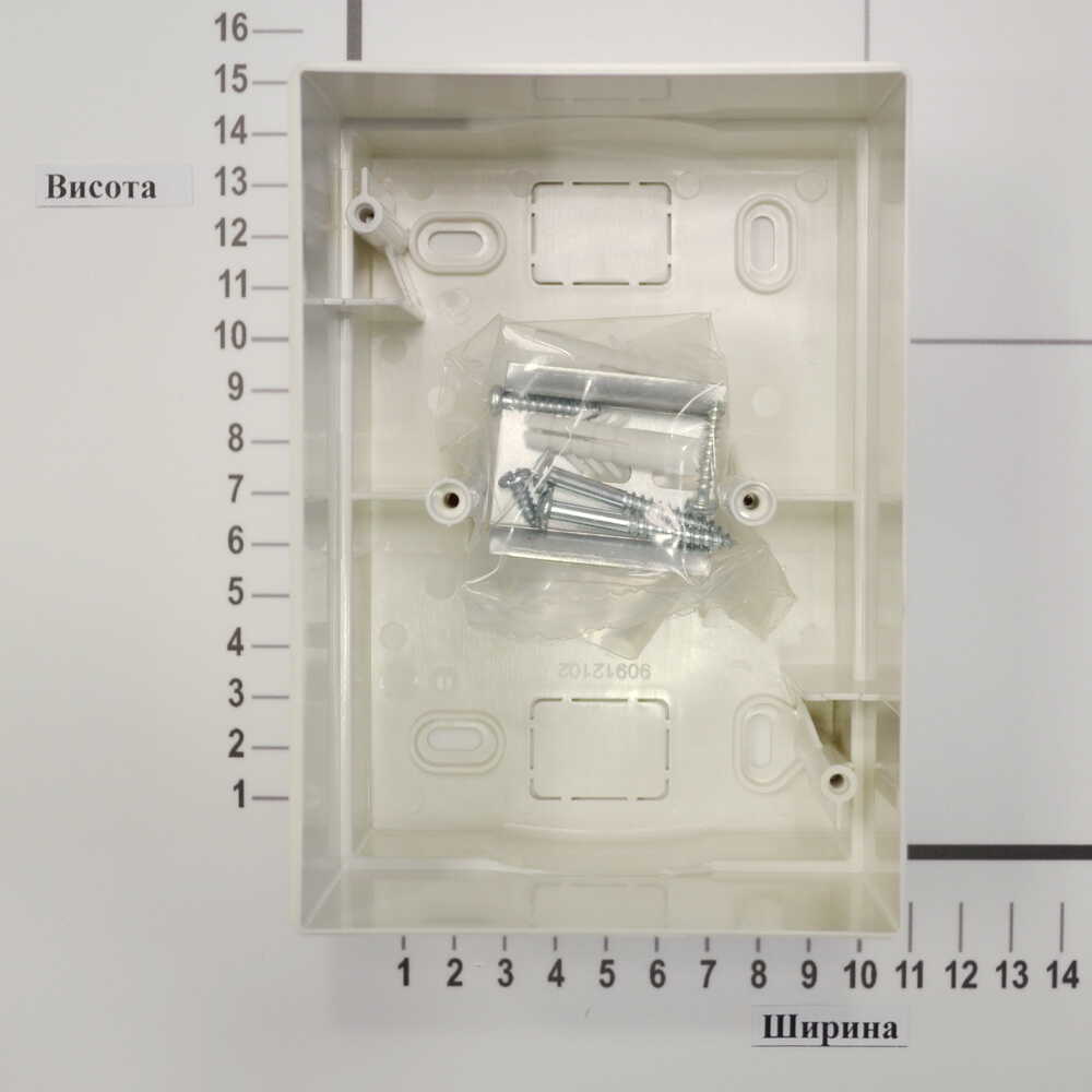 Бокс пластиковый VIKO на 2 модули (внешний) ( 90912102 )