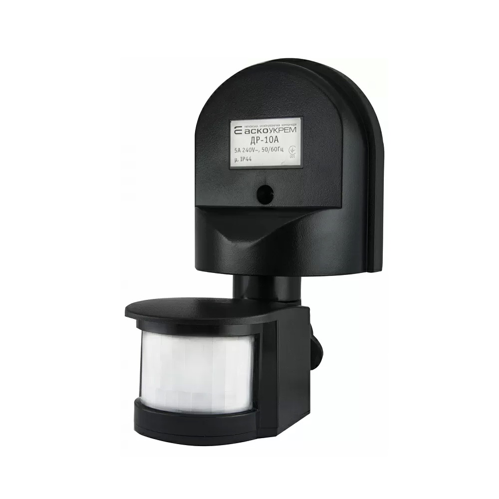 Датчик руху АСКО ДР-10A 12м 180 чорний IP44 ( A0220010019 )