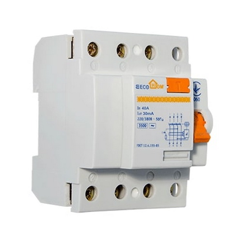 Дифреле ECOHome 4p 40A 30mA ( ECO020020004 ) Дифреле ECOHome 4p 40A 30mA ( ECO020020004 )
