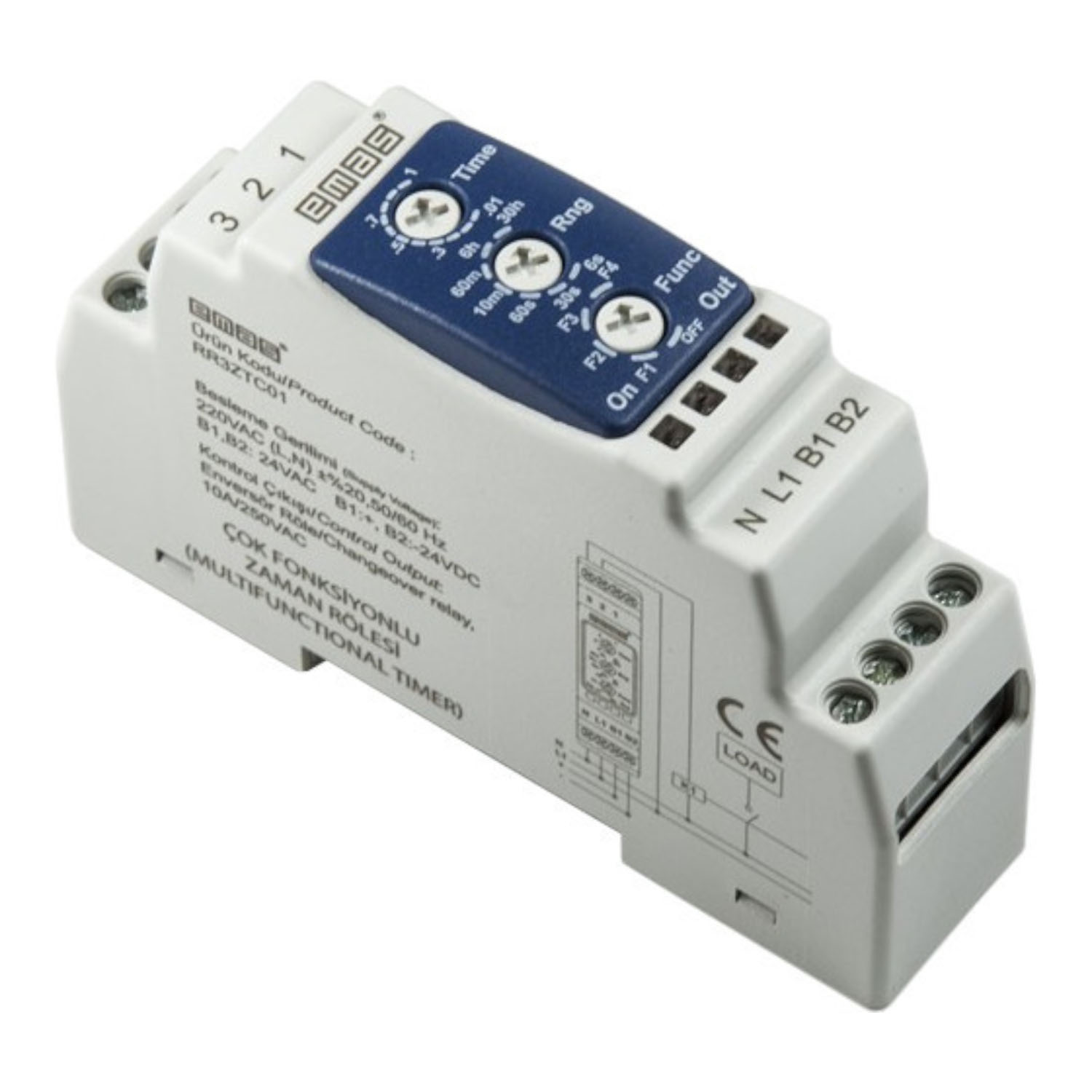 Реле часу 0,06 с - 30 год 24V AC/DC - 220V AC EMAS ( RR3ZTC01 ) Реле часу 0,06 с - 30 год 24V AC/DC - 220V AC EMAS ( RR3ZTC01 )