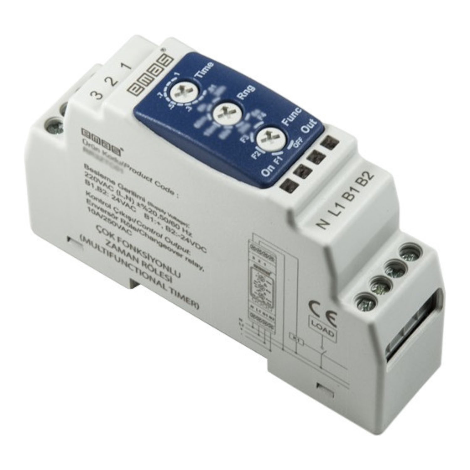 Реле часу 0,6 с - 10 годин 24V AC/DC - 220V AC EMAS ( RR3ZTC02 ) Реле часу 0,6 с - 10 годин 24V AC/DC - 220V AC EMAS ( RR3ZTC02 )