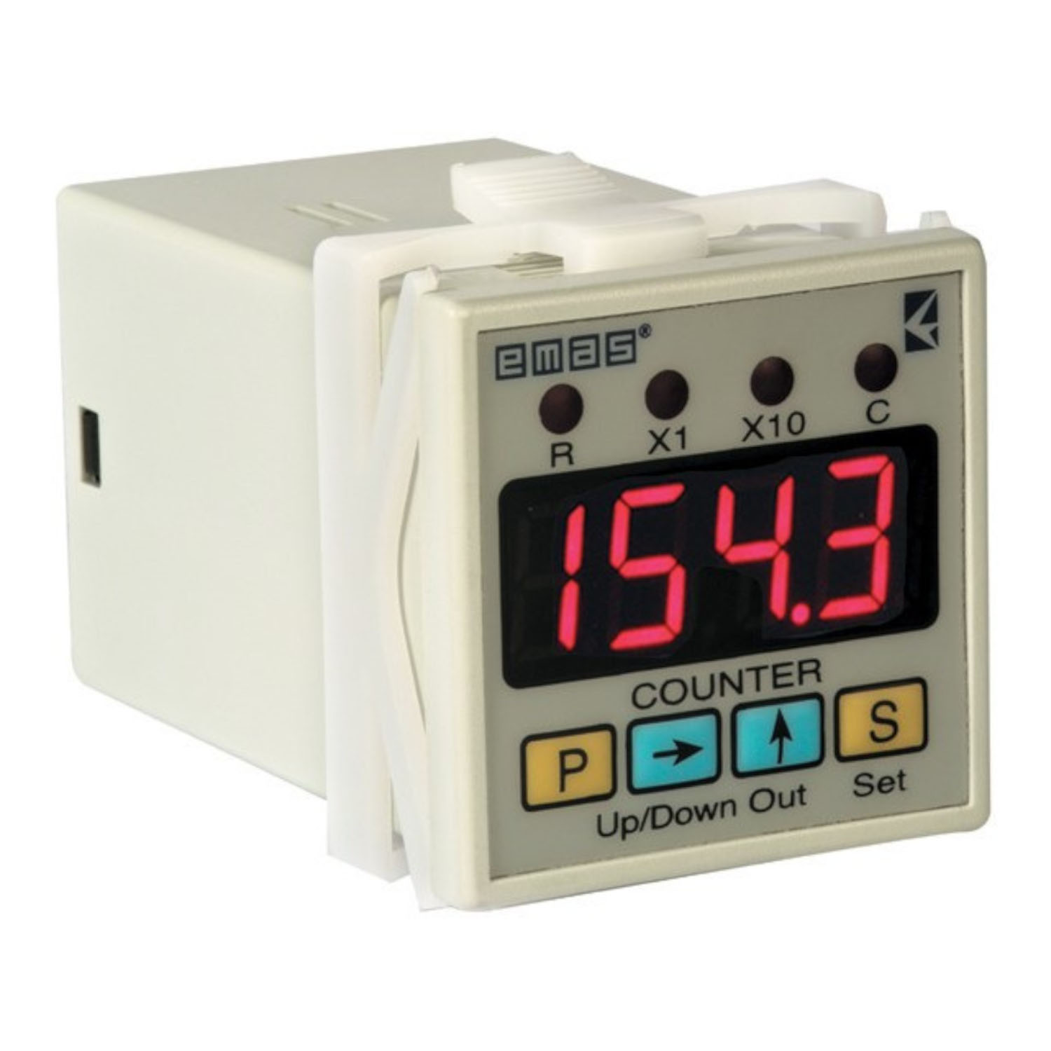 Лічильник 220V AC CO X1 -(0-9.999) X2 -(10-99.990) EMAS ( RZ1D1C-5 ) Лічильник 220V AC CO X1 -(0-9.999) X2 -(10-99.990) EMAS ( RZ1D1C-5 )