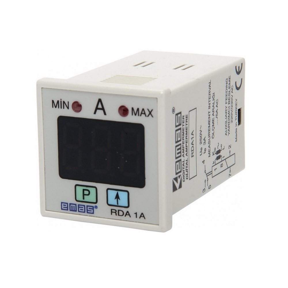 Амперметр цифровой программируемый 220/230В AC (0...5А) EMAS ( RDA1A )