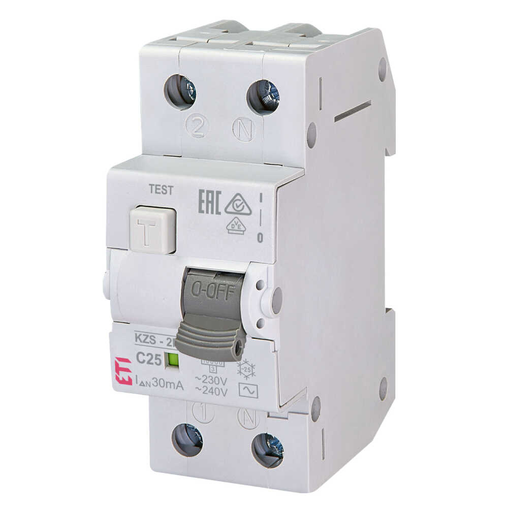 Дифреле ЕТІ EFI-P2 2P 25А 30мА тип AC 10kA ( 2061211 )