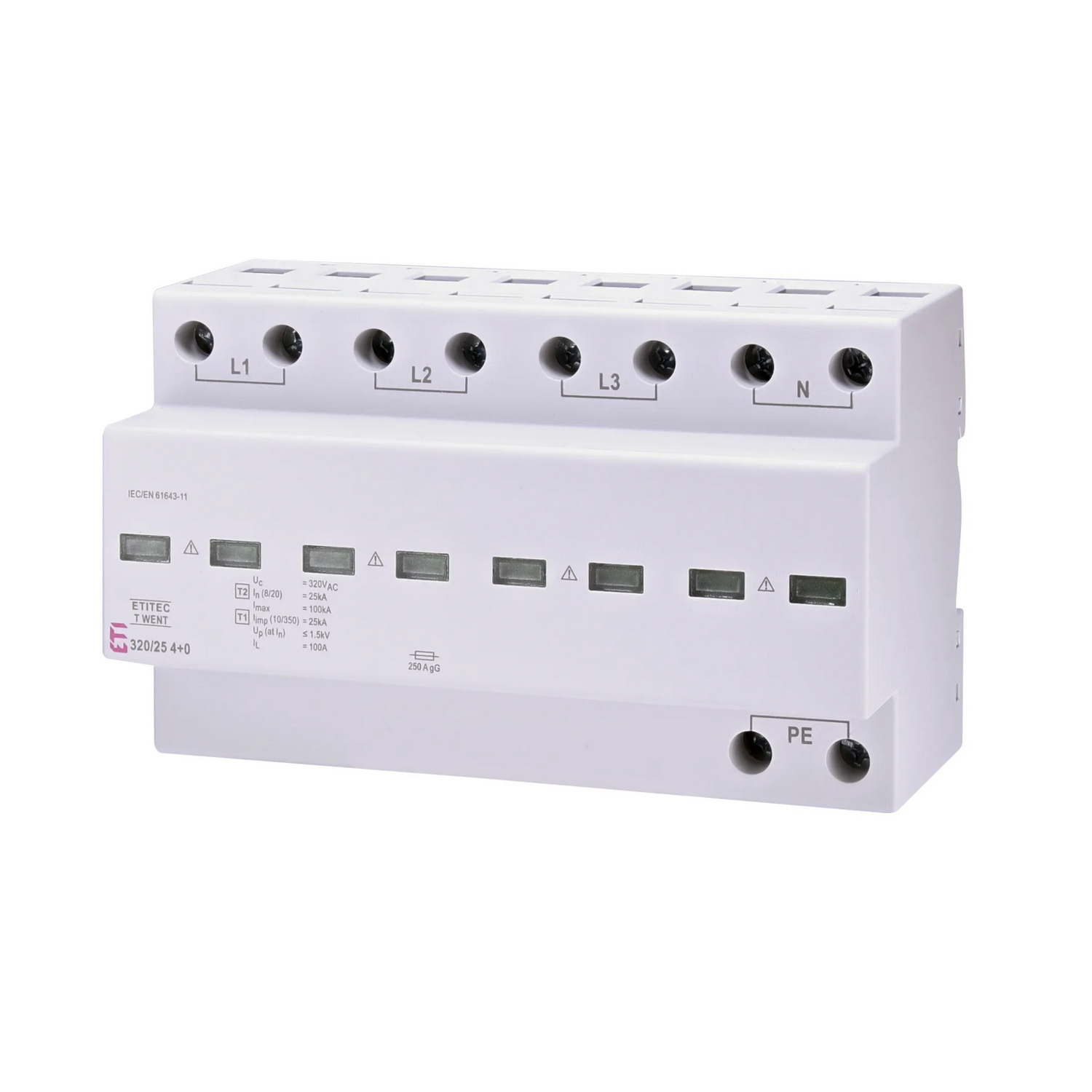 Ограничитель перенапряжения 320/25 4р (4+0) ETITEC T WENT ЕТІ ( 2440370 ) Ограничитель перенапряжения 320/25 4р (4+0) ETITEC T WENT ЕТІ ( 2440370 )