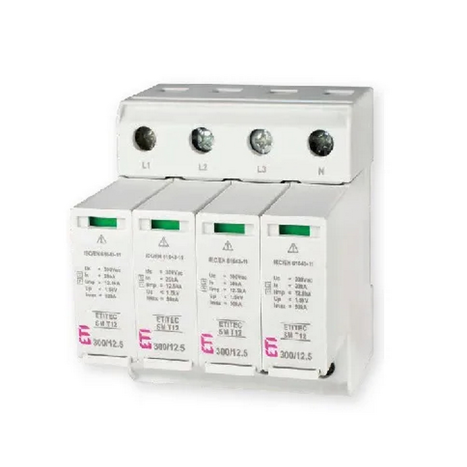 Обмежувач перенапруги T12 300/12,5 4р  (3+1) ТТ  ETITEC SM ЕТІ ( 2440550 )​​