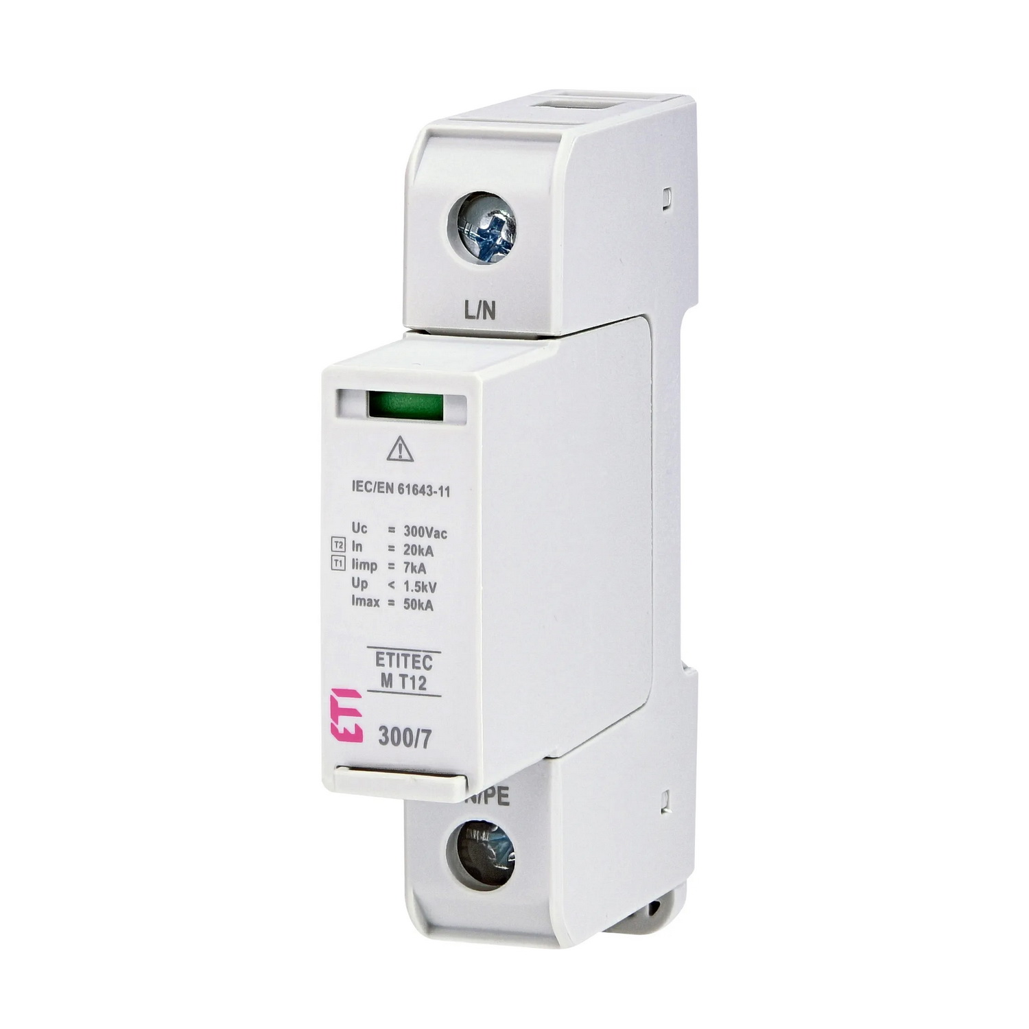 Ограничитель перенапряжения T12 300/7 (1+0, 1p, TNC) ETITEC M ЕТІ ( 2440500 ) Ограничитель перенапряжения T12 300/7 (1+0, 1p, TNC) ETITEC M ЕТІ ( 2440500 )