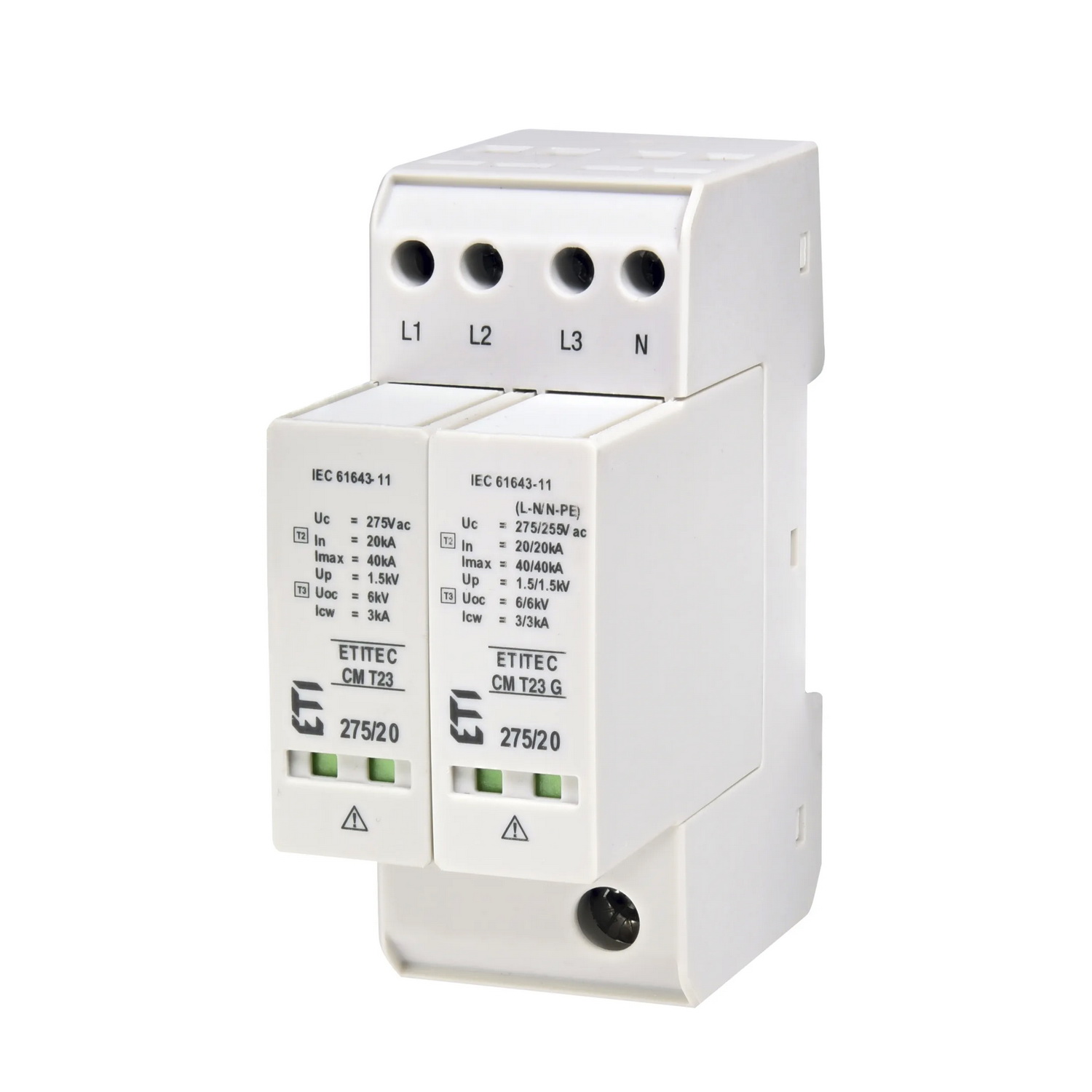 Обмежувач перенапруги T23 275/20 (3+1, 2р, ТТ) ETITEC CM ЕТІ ( 2440656 )​​