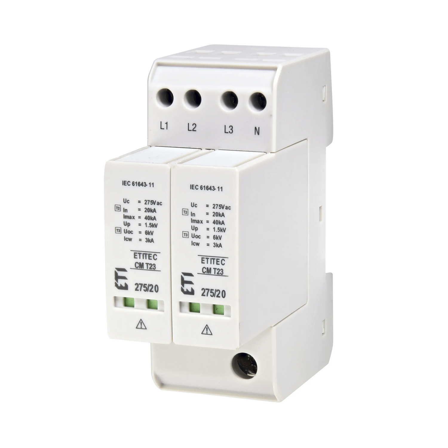 Обмежувач перенапруги T23 275/20 (4+0, 2р, TNC-S) ETITEC CM ЕТІ ( 2440652 )