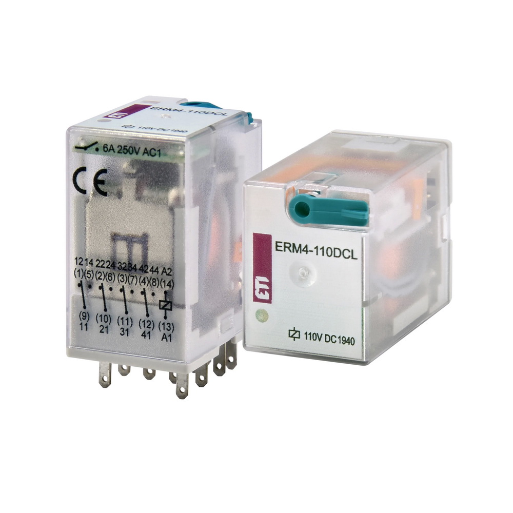 Реле електромеханічне ERM4-110 DCL 4p ЕТІ ( 2473022 )