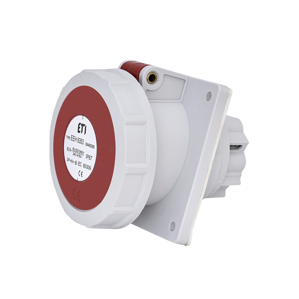 Розетка встроенная трехфазная ETI 63А EEH 6353 IP67 ( 4482089 )