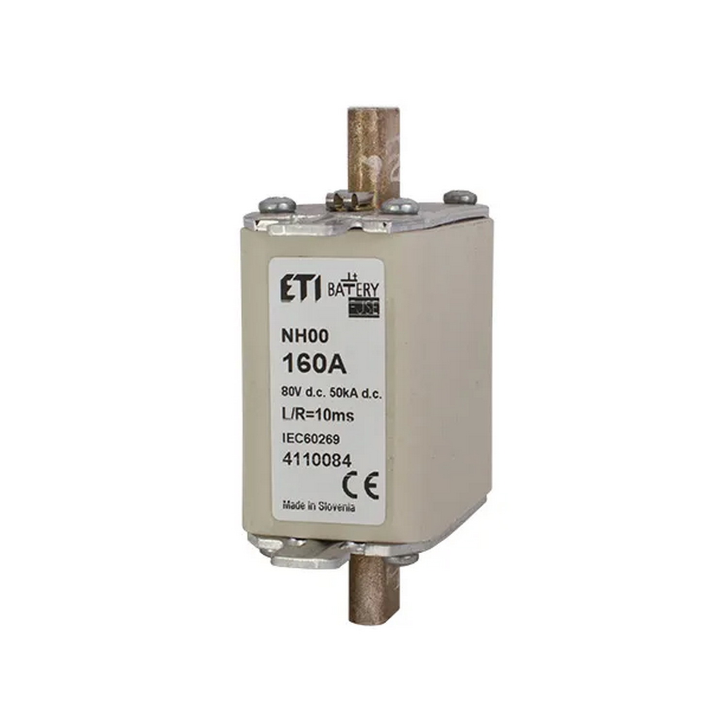 Запобіжник ETI NH00 gBat 160A 80V DC ( 4110084 ) Запобіжник ETI NH00 gBat 160A 80V DC ( 4110084 )