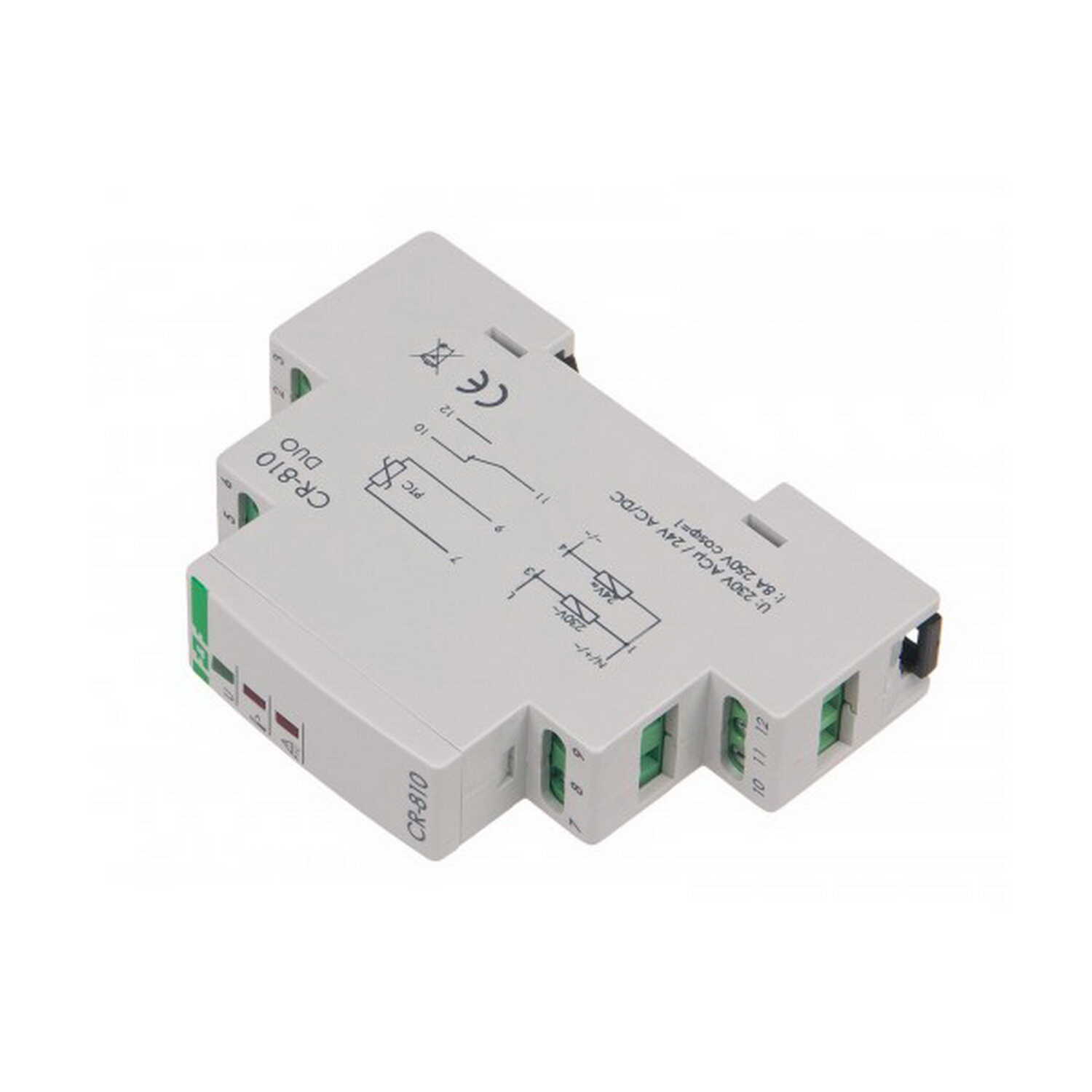 Реле теплове 230AC-24AC/DC (без датчика) F&F ( CR-810DUO ) Реле теплове 230AC-24AC/DC (без датчика) F&F ( CR-810DUO )