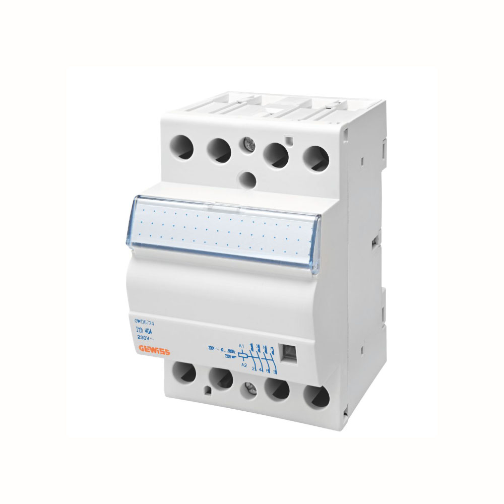 Контактор модульный CTR 40A 4NO 230В 3M GEWISS ( GWD6724 ) Контактор модульный CTR 40A 4NO 230В 3M GEWISS ( GWD6724 )