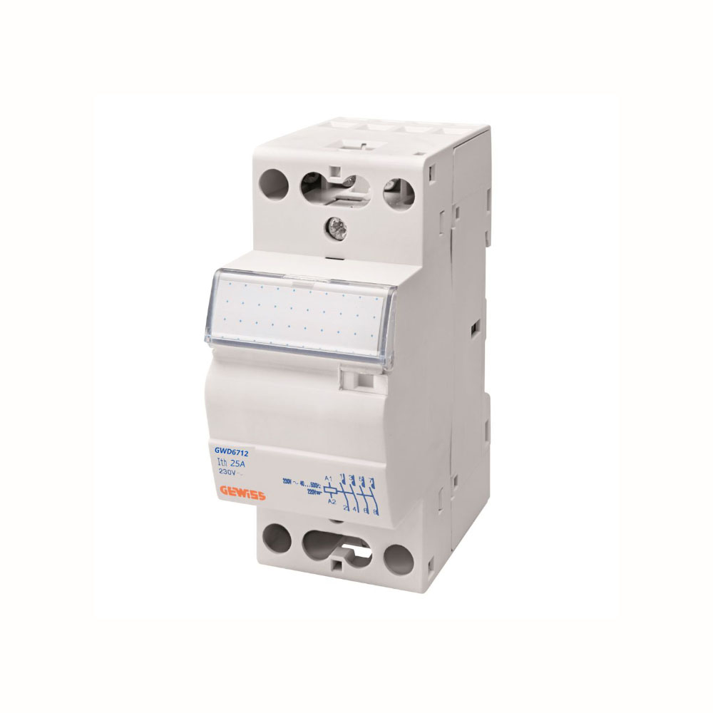 Контактор модульный CTR 25A 2NO 230В 2M GEWISS ( GWD6712 ) Контактор модульный CTR 25A 2NO 230В 2M GEWISS ( GWD6712 )