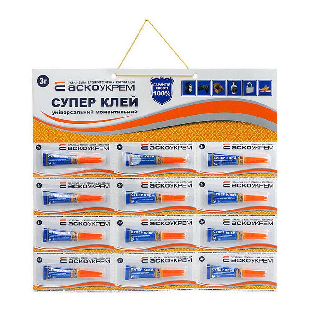 Супер Клей лист 3шт*4шт - 3г Супер Клей лист 3шт*4шт - 3г