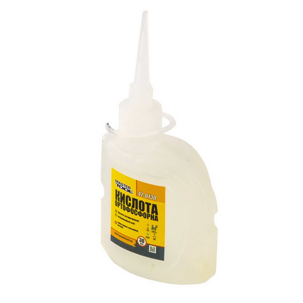 Кислота MASTER TOOL ортофосфорна поліетилен 30 г ( 42-0130 ) Кислота MASTER TOOL ортофосфорна поліетилен 30 г ( 42-0130 )