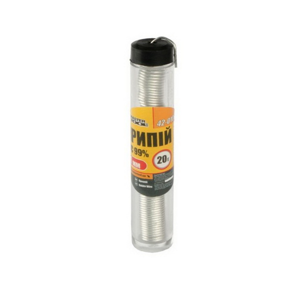 Припій MASTER TOOL ПОС 99%, 1мм, спираль 20г ( 42-0109 )