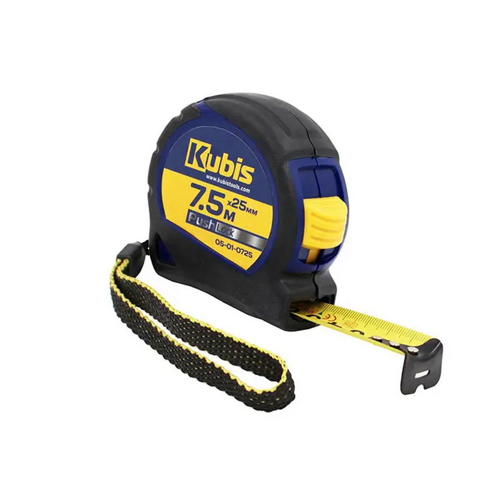 Рулетка KUBIS "PushLock" 7,5м*25мм ( 05-01-0725 )