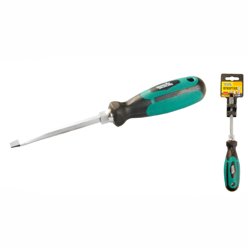 Викрутка MASTER TOOL шліцьова посилена SL6*100мм ( 45-8610 ) Викрутка MASTER TOOL шліцьова посилена SL6*100мм ( 45-8610 )
