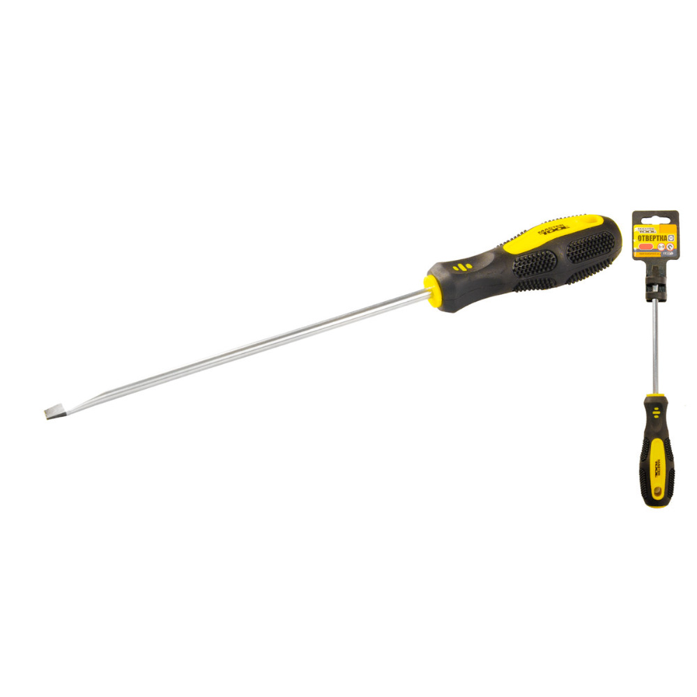 Викрутка MASTER TOOL шліцьова SL6*200мм ( 48-5620 ) Викрутка MASTER TOOL шліцьова SL6*200мм ( 48-5620 )