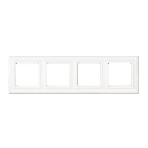 Рамка Jung Eco Profi Deco біла 4-на ( EPD484WW )
