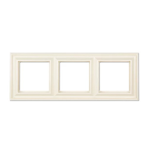 Рамка Jung Eco Profi Deco слонова кість 3-на ( EPD483 ) Рамка Jung Eco Profi Deco слонова кість 3-на ( EPD483 )