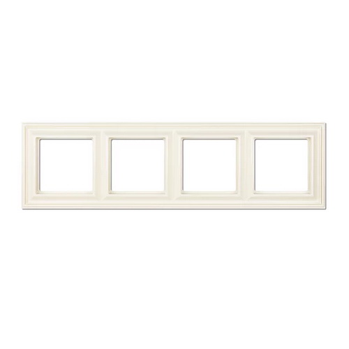 Рамка Jung Eco Profi Deco слонова кість 4-на ( EPD484 ) Рамка Jung Eco Profi Deco слонова кість 4-на ( EPD484 )