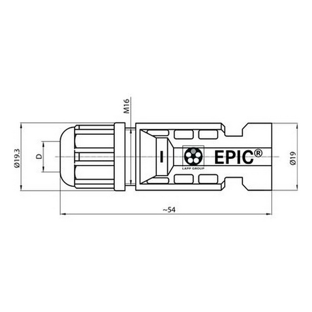 Конектор EPIC SOLAR 4F розетка 4-6мм LAPP ( 44428263 ) Конектор EPIC SOLAR 4F розетка 4-6мм LAPP ( 44428263 )