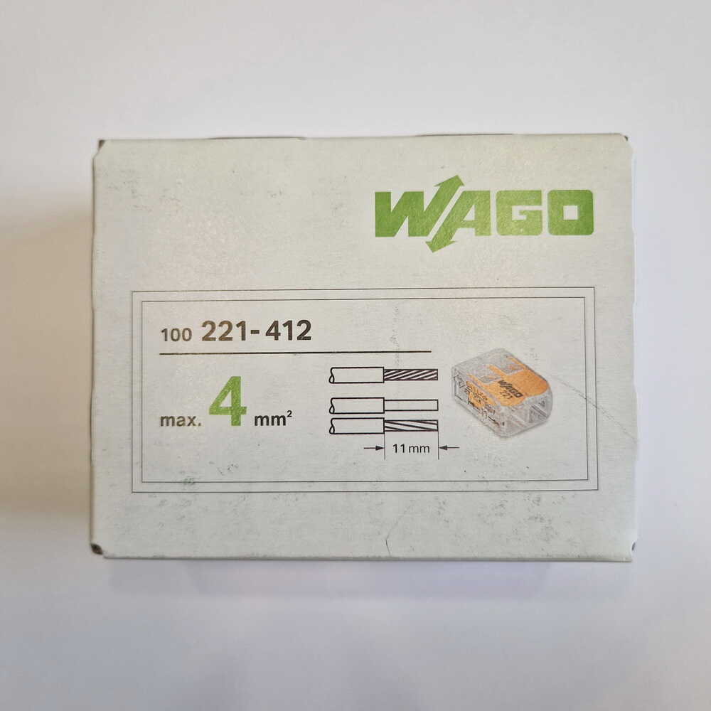Клема швидкого монтажу WAGO 221-412 ( 2 x 4 мм² )