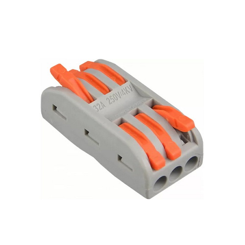 Клема швидкого монтажу 3x3х4 мм² прохідна PCT-2-3 ACKO ( A0130010110 )