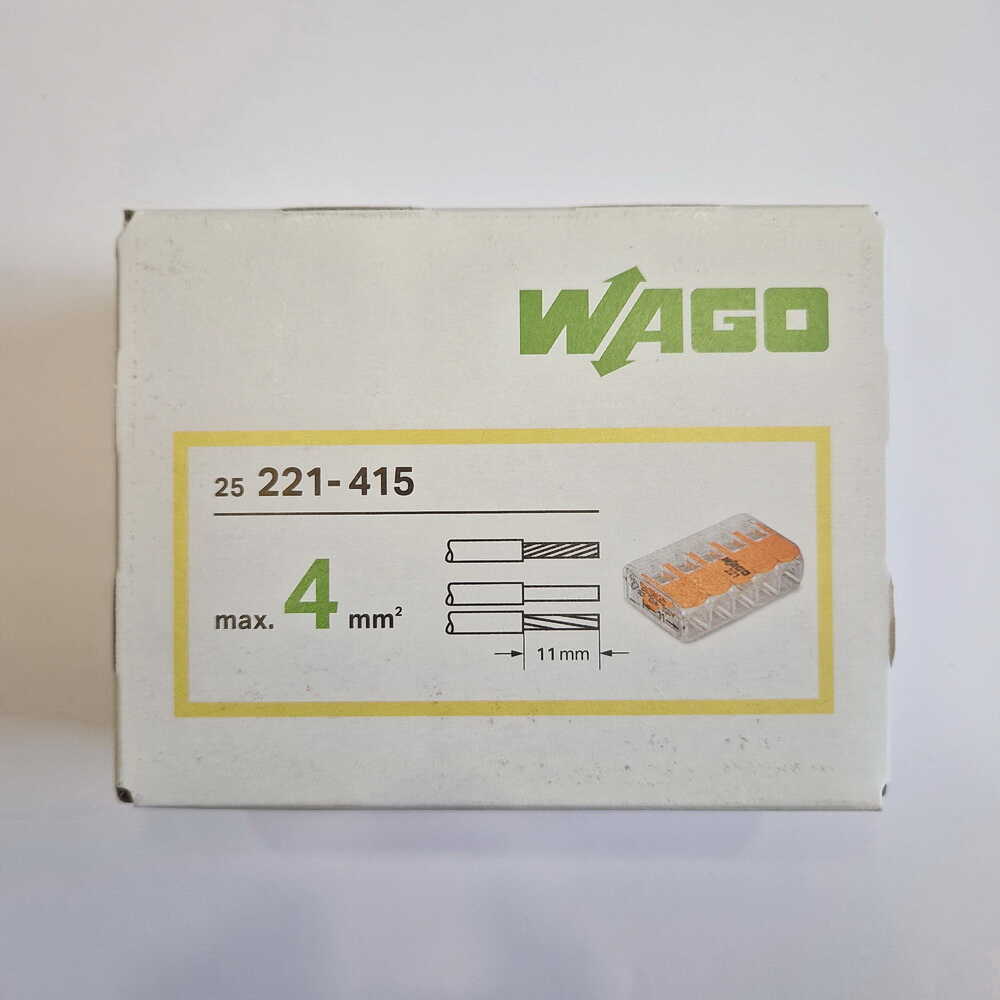 Клема швидкого монтажу WAGO 221-415 ( 5 x 4 мм² )