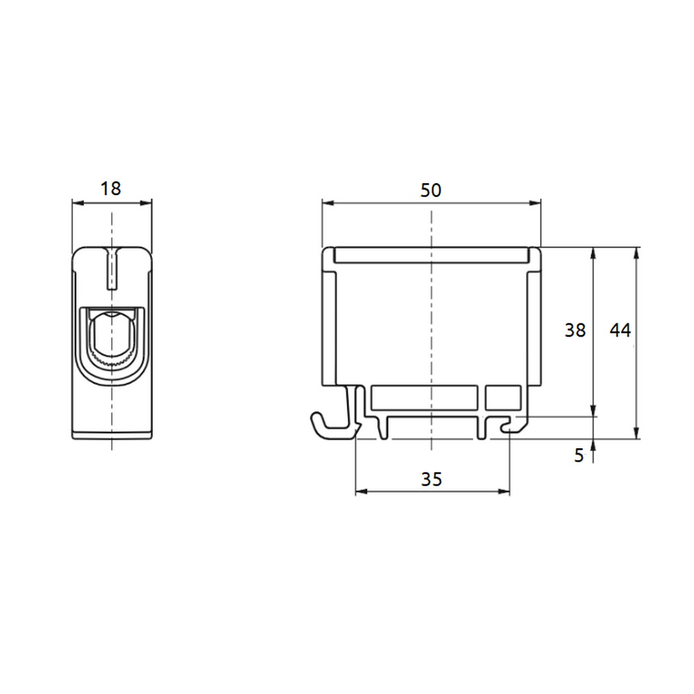 Клемник на DIN-рейку Al 6-50/Cu 2.5-50 мм² синій Промфактор ( FT1050N ) Клемник на DIN-рейку Al 6-50/Cu 2.5-50 мм² синій Промфактор ( FT1050N )