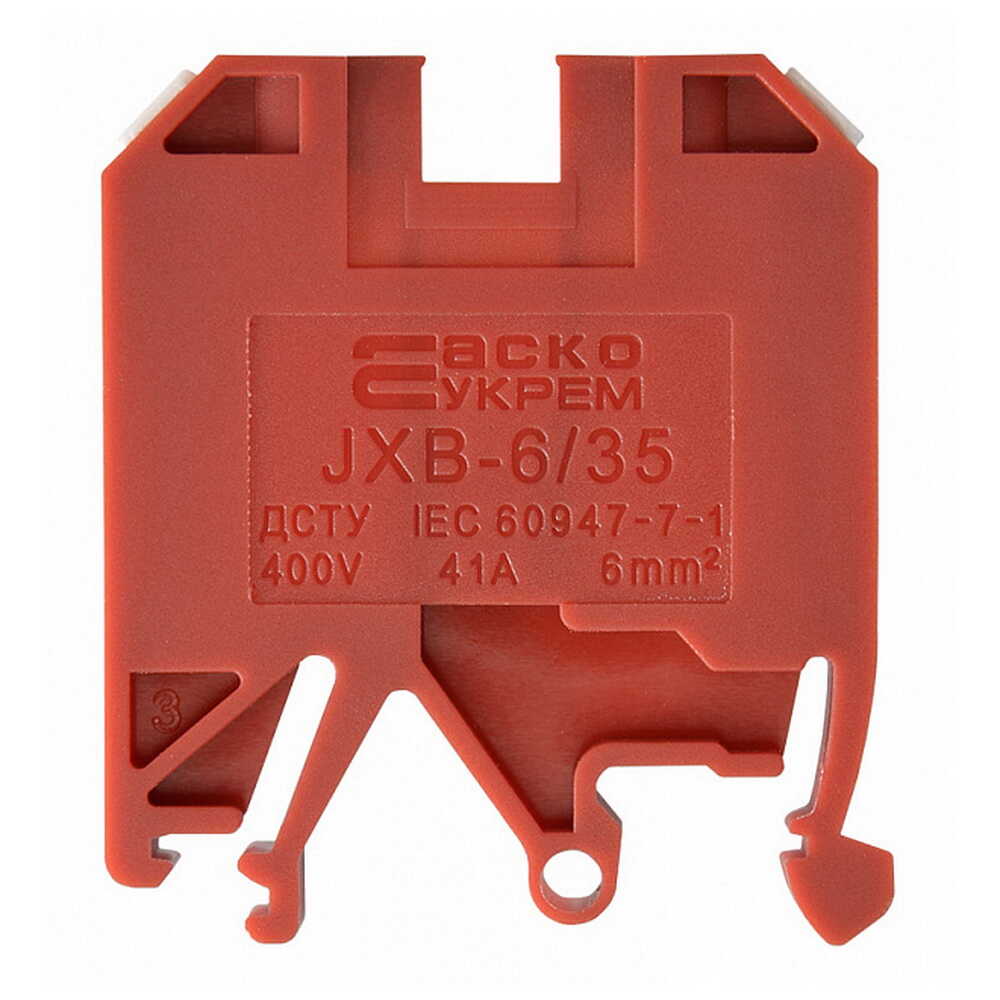 Клемник JXB 6/35 червоний ACKO ( A0130010035 )