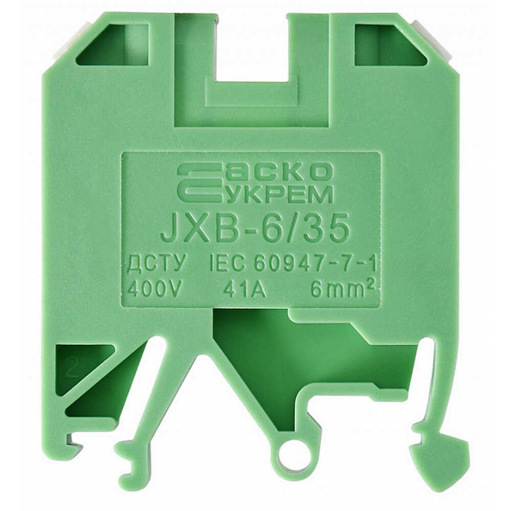Клемник JXB 6/35 зелений ACKO ( A0130010014 )