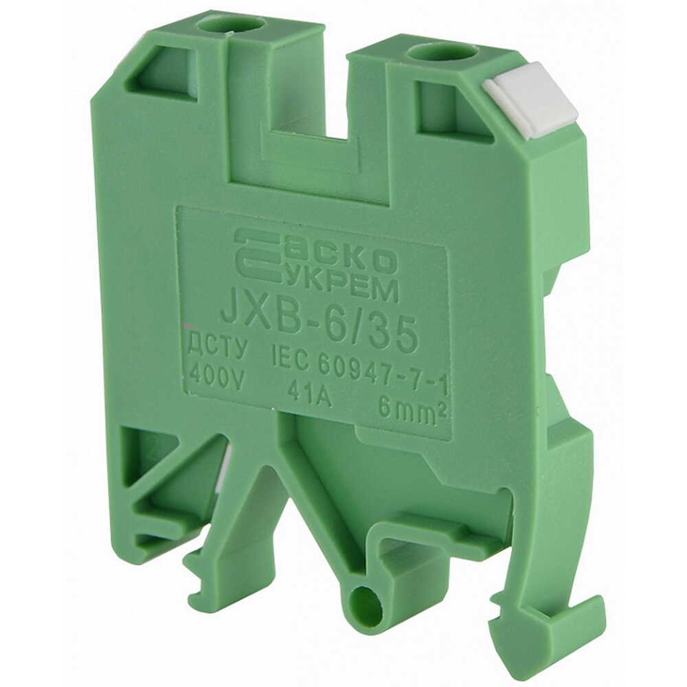Клемник JXB 6/35 зелений ACKO ( A0130010014 )