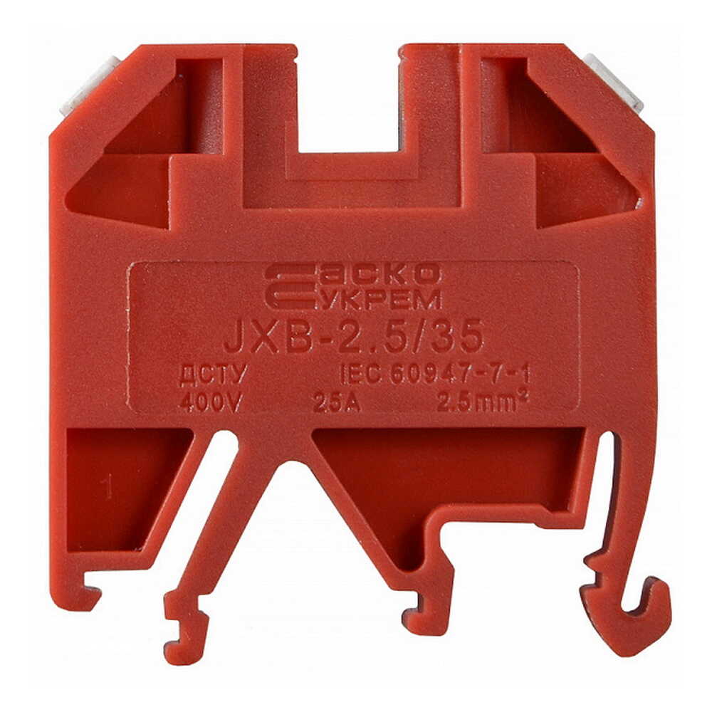 Клемник JXB 2,5/35 червоний ACKO ( A0130010033 )