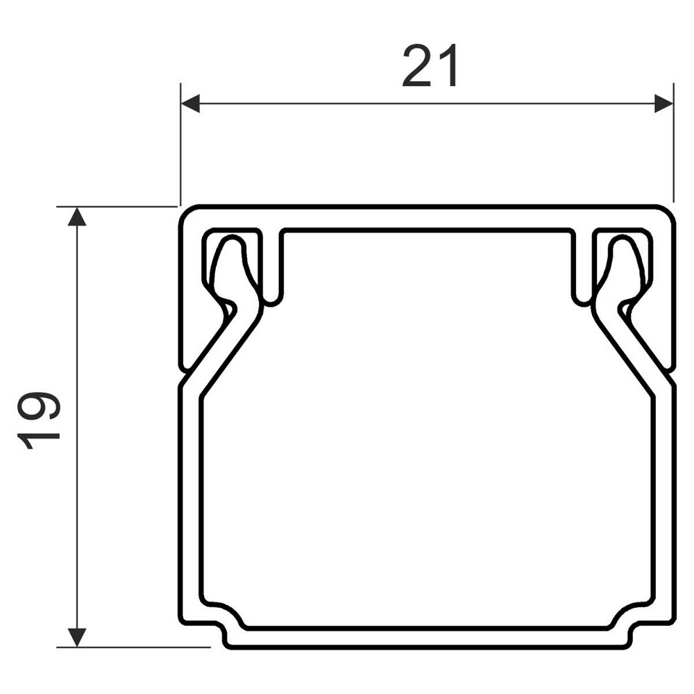 Короб  KOPOS 20х20х2000мм темне дерево LHD ( LHD 20X20_TD )