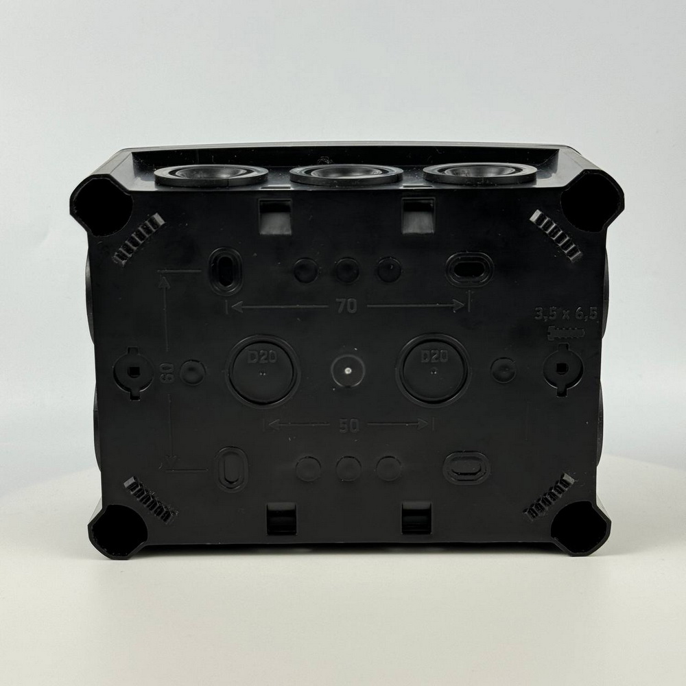 Коробка розподільча СКІМ K160B 163х123х68 чорна IP66 ( B1102013 ) Коробка розподільча СКІМ K160B 163х123х68 чорна IP66 ( B1102013 )