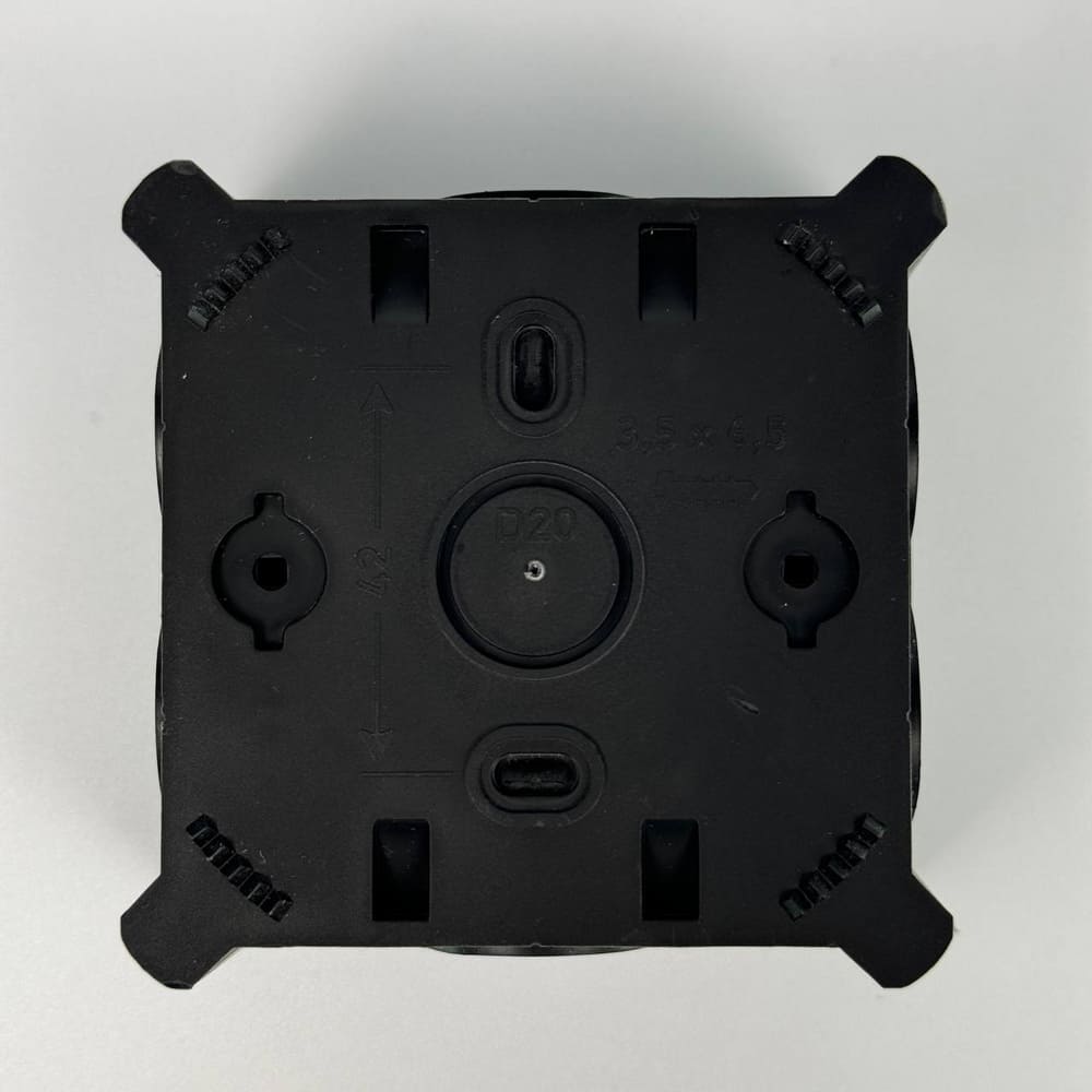Коробка розподільча СКІМ K85B 88х88х52 чорна IP65 ( B1102007 ) Коробка розподільча СКІМ K85B 88х88х52 чорна IP65 ( B1102007 )