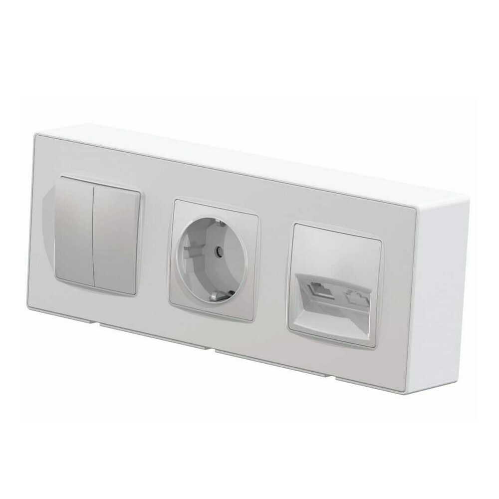 Коробка накладного монтажу біла PLANK ( PLK7011032 )