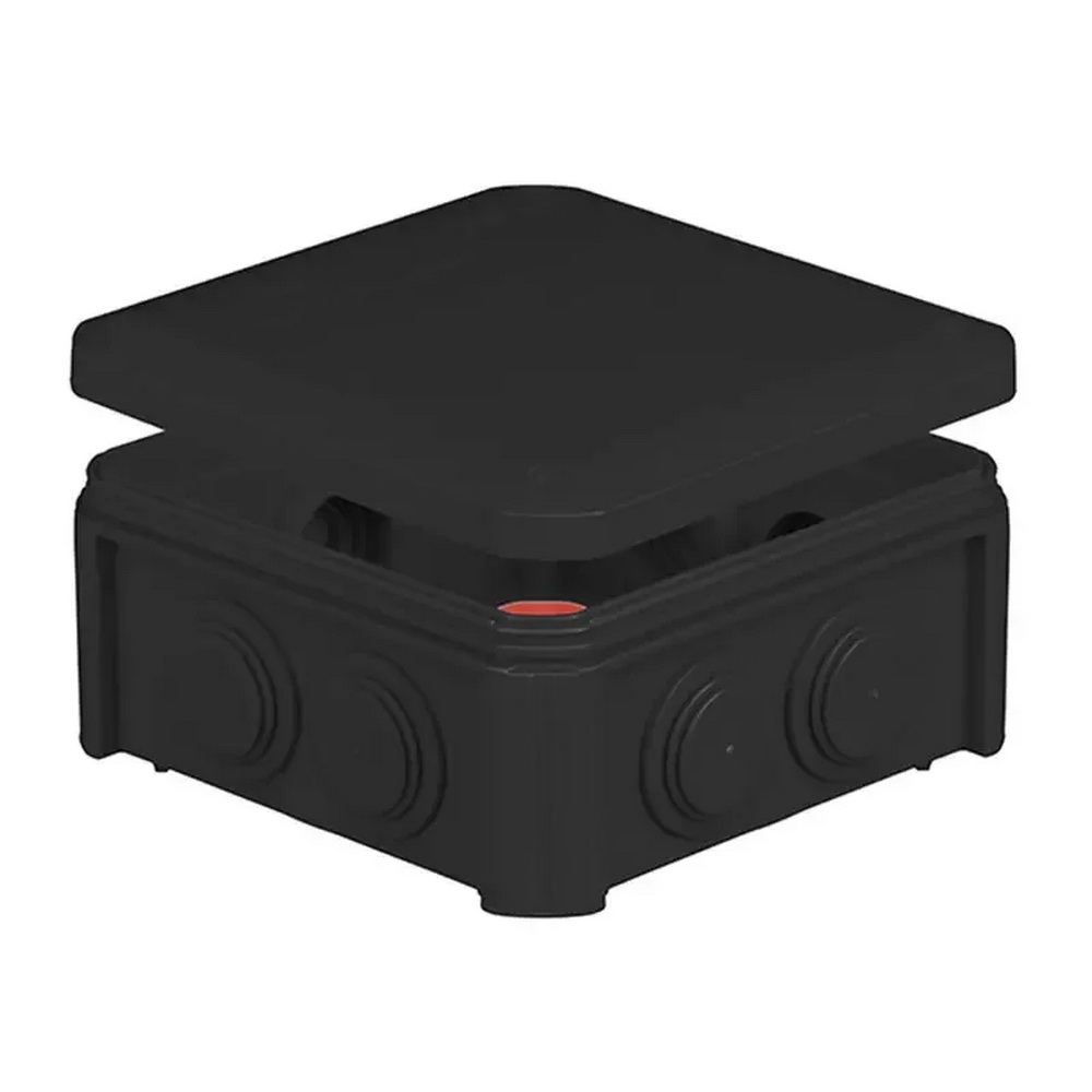 Коробка розподільча 100х100х50мм IP55 чорна Vintage PLANK ( PLK601V85 )