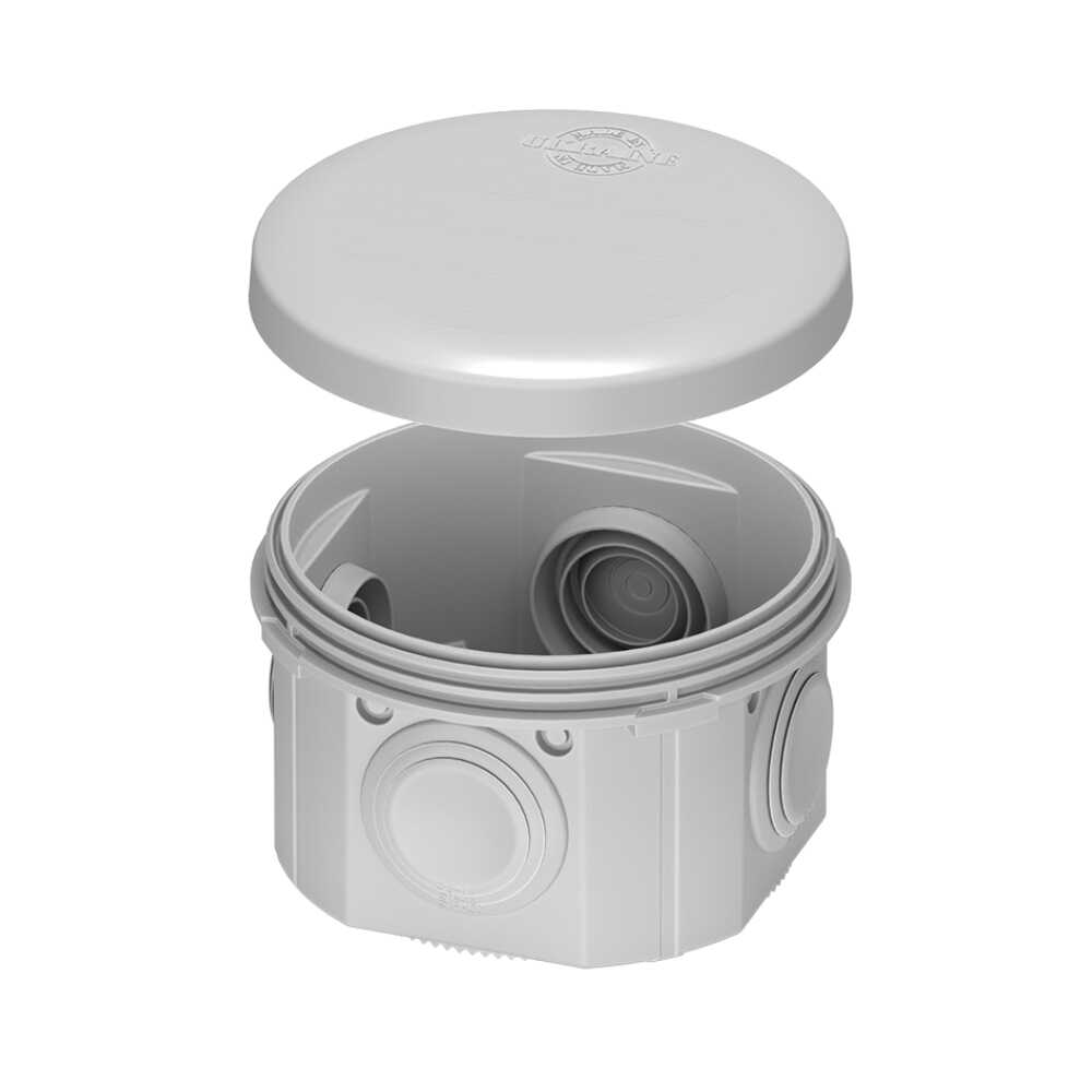 Коробка розподільча PLANK 80х40 кругла IB004 IP55 ( PLK6404650 )