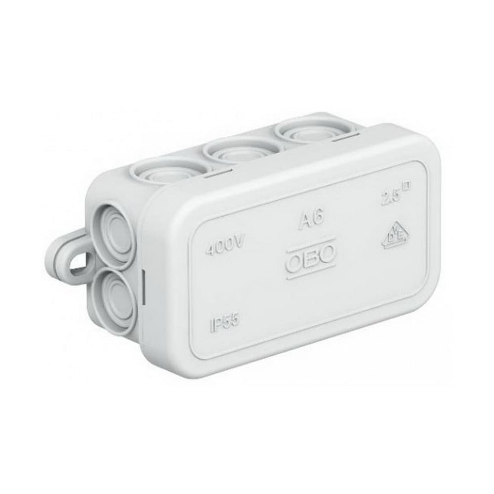 Коробка розподільча OBO 80х43х34 A6 сіра IP55 ( 2000001 )