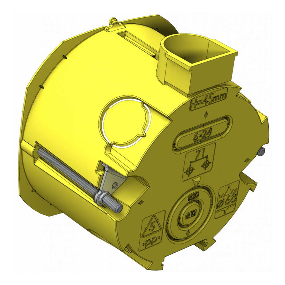 Коробка інсталяційна набірна 1-на PLANK для гіпсокартону ( PLK4002400 )