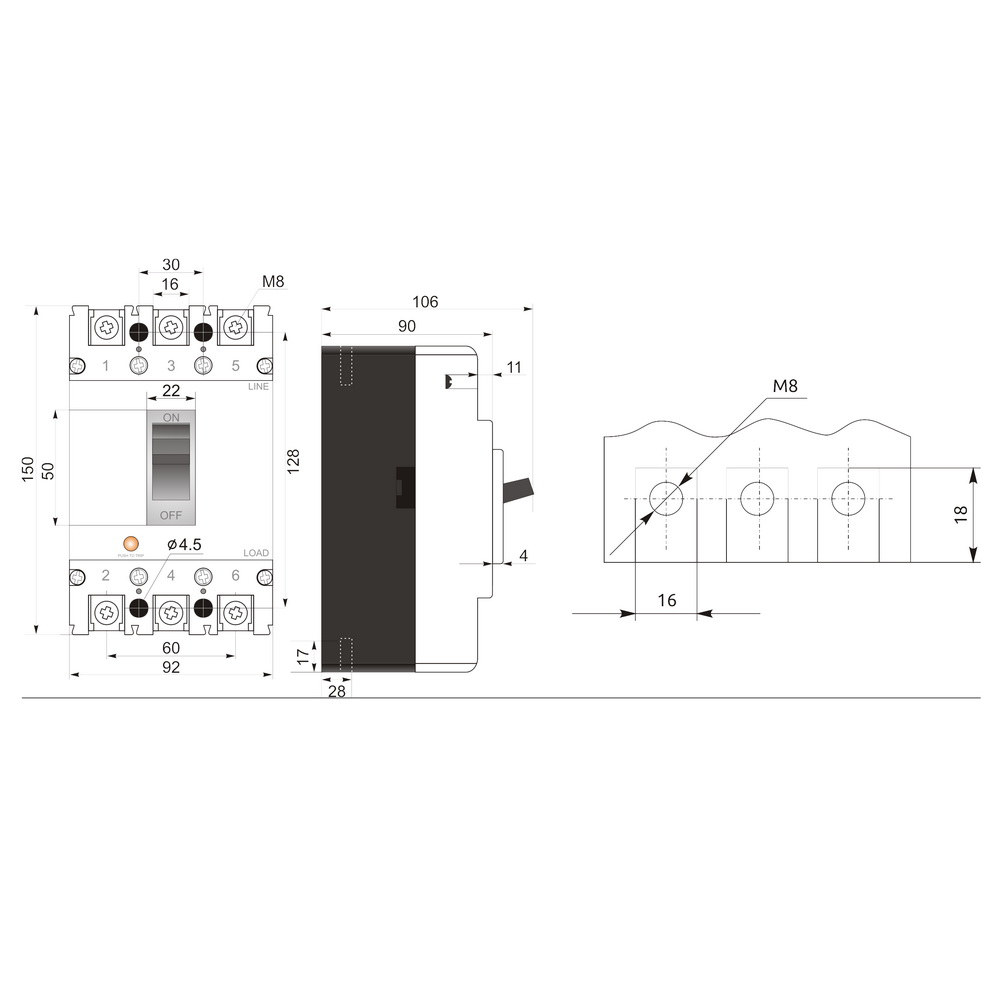 Автоматичний вимикач Промфактор FMC2/3U 20А 3-5In ( FMC23U0020/5 )