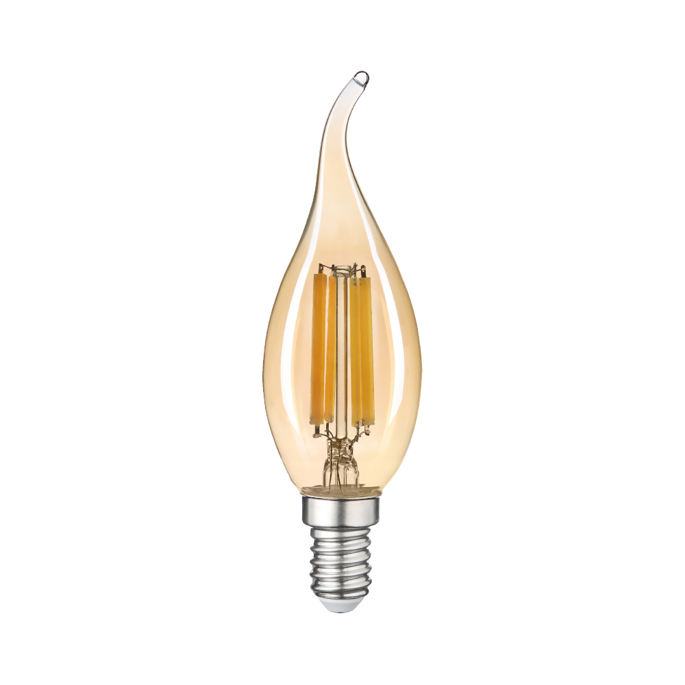 Лампа LED FILAMENT С37 6W E14 2200K на ветру VIOLUX ( 833092 )