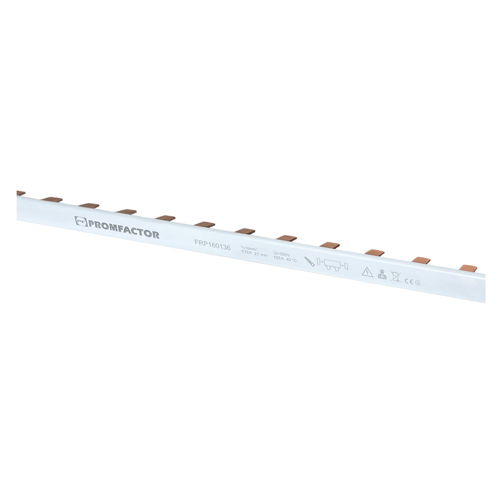 Гребінчата шина з єднувальна PIN 1p 125A 36 модулів Промфактор ( FRP180136 )